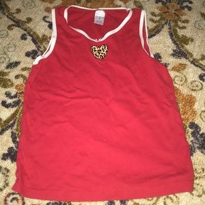 Red kids XL tank top